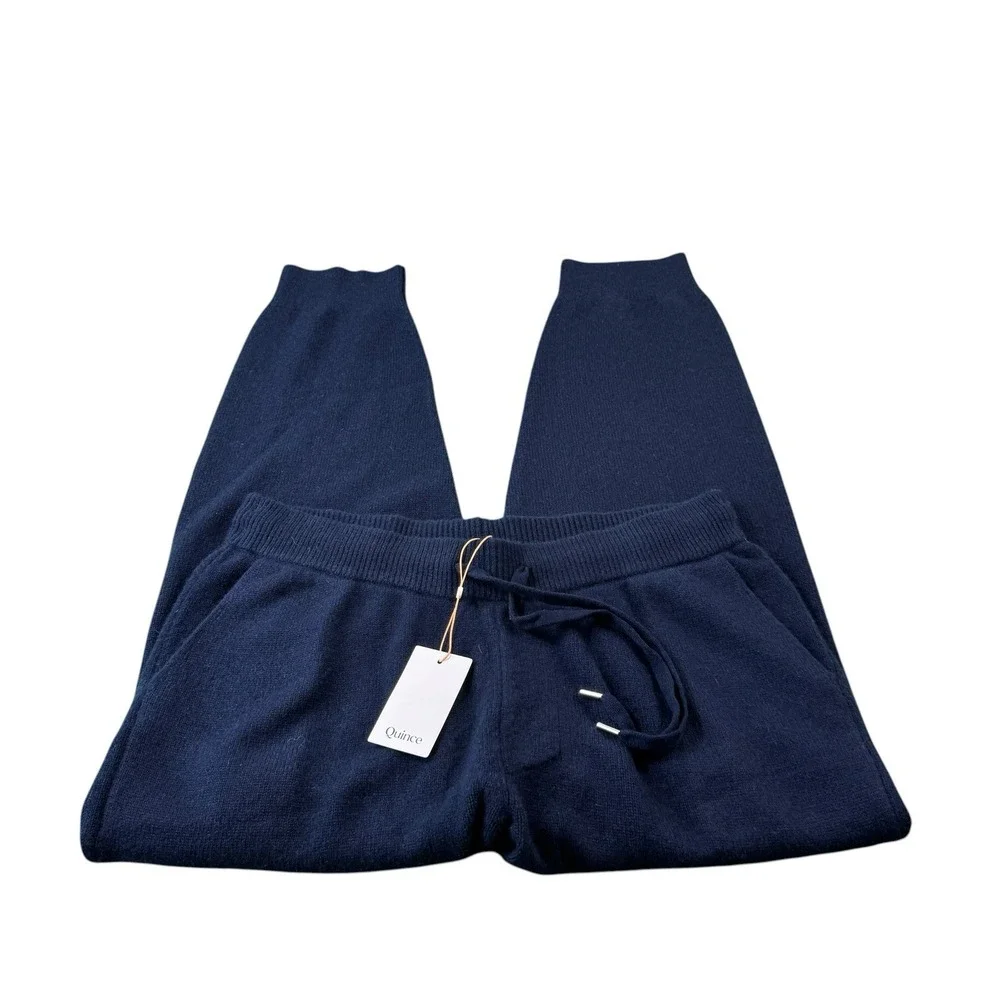 Quince Mongolian Cashmere Blue Men's Sweatpant Size XL NWT - Picture 1 of 4
